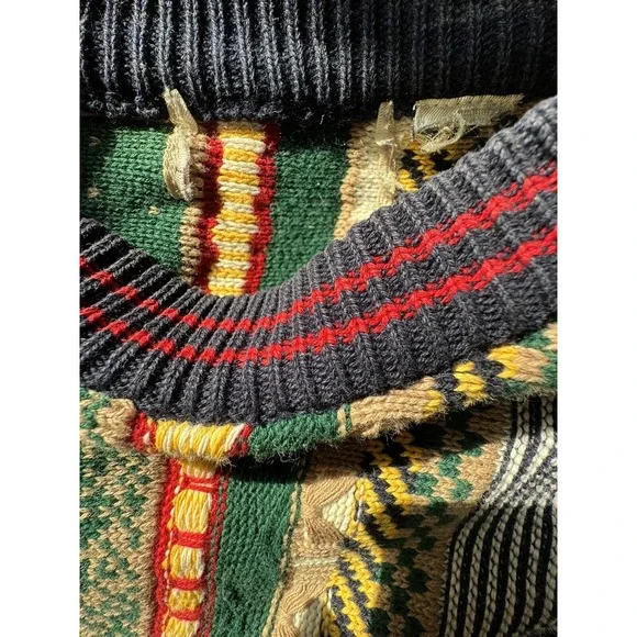 Coogi Mens Sweater -Missing Tag- Cotton Colorful - XL/XXL - Picture 10 of 10